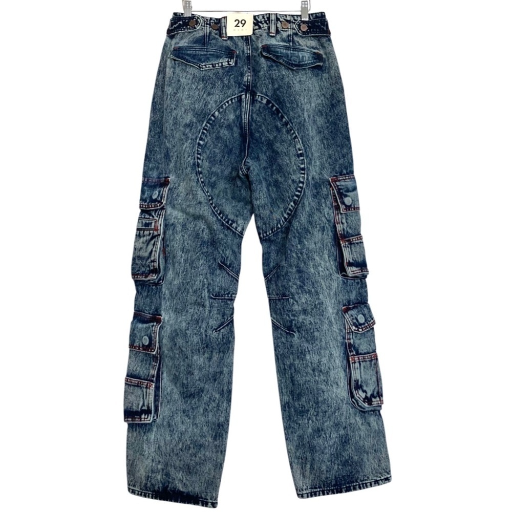 MNML Cargo Jeans 29 Blue - Picture 11 of 16